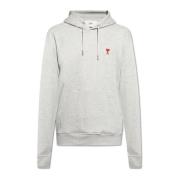 Sweatshirt met logo Ami Paris , Gray , Heren