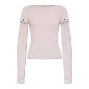 Top Alcide Sportmax , Beige , Dames