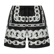 Zwembroek met Medusa Chains-print Versace , Black , Heren