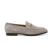 Horsebit Loafers Gucci , Gray , Dames