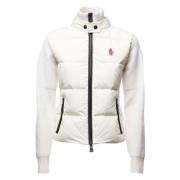 Witte Wol Regenjas Moncler , White , Dames