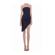 Zwarte Stijlvolle Jurk Norma Kamali , Black , Dames