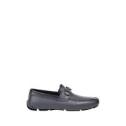 Donkere Regen Loafer Salvatore Ferragamo , Black , Heren