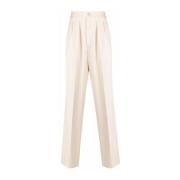 Op maat gemaakte Ivory Suit Broek met Pinces Giuliva Heritage , Beige ...