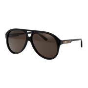 Stijlvolle zonnebril Gg1286S Gucci , Black , Heren