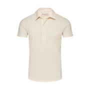 Op Maat Gemaakt Poloshirt Wit Zand Orlebar Brown , Beige , Heren