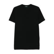 Zwarte T-shirts en Polos Zanone , Black , Heren