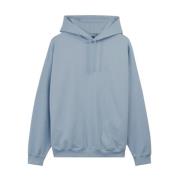 Katoenen Logo Hoodie Y-3 , Blue , Heren