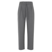 Hoge taille wijde broek met riem Samsøe Samsøe , Gray , Dames