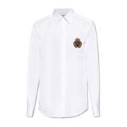 Shirt met applicatie Dolce & Gabbana , White , Heren