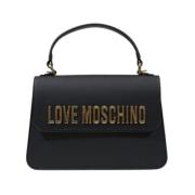 Polyurethaan Handtas Dames Middelgrote Tassen Collectie Love Moschino ...