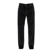 Wijde jeans voor tijdloze elegantie Diesel , Black , Heren