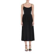 Zwart Zijden Korset Midi Jurk Zimmermann , Black , Dames