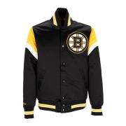 NHL Bomberjack met Boston Bruins Mitchell & Ness , Black , Heren