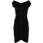 Zwarte Gerimpelde Asymmetrische Zoom Jurk Alexander Wang , Black , Dam...