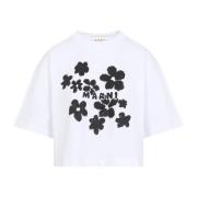 Witte T-shirt voor vrouwen Marni , White , Dames