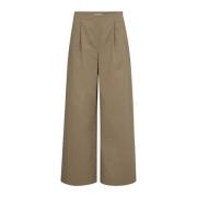 Wijde Broek Walnoot Kleur Co'Couture , Beige , Dames