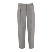 Baggy Broek met Relaxte Silhouet Brunello Cucinelli , Gray , Dames