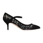 Zwarte Kant Mary Jane Pumps Dolce & Gabbana , Black , Dames