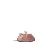 Roze Velvet Pasticcino Tas Max Mara Weekend , Pink , Dames