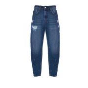 Comfortabele stone washed jeans voor dames Kocca , Blue , Dames