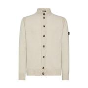 Heren Cardigan Wol Trui Peuterey , Beige , Heren