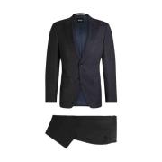 Slim Fit Wollen Pak Hugo Boss , Blue , Heren