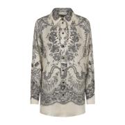 Relaxed Crush Shirt Zimmermann , Multicolor , Dames