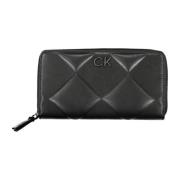 Damesportemonnee Zwart Rfid Ritssluiting Calvin Klein , Black , Dames