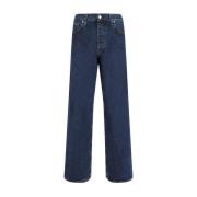 Klassieke Loose Fit Katoenen Jeans Sunflower , Blue , Heren