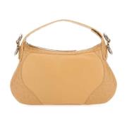 Yana Leren Handtas in Zand By FAR , Beige , Dames