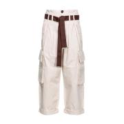 Cargo Katoenen Broek Pinko , White , Dames