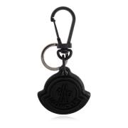 Sleutelhanger met logo Moncler , Black , Heren