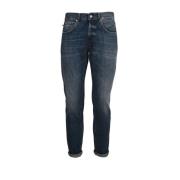 Slim Fit Katoenen Jeans Dondup , Blue , Heren