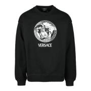 Katoenen Collectie T-shirt Versace , Black , Heren