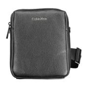 Zwarte Heren Schoudertas met Rits Calvin Klein , Black , Heren