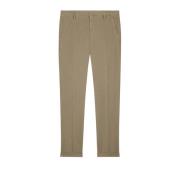 Beige Katoenen Skinny Fit Broek Dondup , Beige , Heren