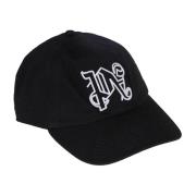 Monogram Baseball Cap Palm Angels , Black , Dames