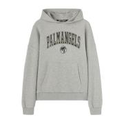 Grijze Sweater met Voorzak Palm Angels , Gray , Heren