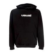 Lokale Zwarte Lichtgewicht Hoodie Sweatshirt Usual , Black , Heren