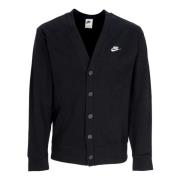 Fairway Cardigan Zwart/Wit Katoenen Trui Nike , Black , Heren