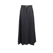 Denim Midi Rok met NorHeren Taille Pennyblack , Blue , Dames