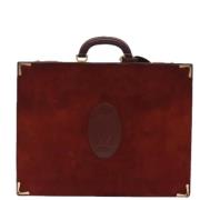 Pre-owned Leather handbags Cartier Vintage , Red , Unisex