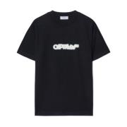 Zwarte Crew Neck T-shirts en Polos Off White , Black , Heren