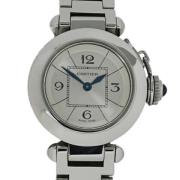 Pre-owned Stainless Steel watches Cartier Vintage , Gray , Dames