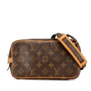 Pre-owned Canvas crossbody-bags Louis Vuitton Vintage , Brown , Dames