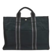 Pre-owned Cotton totes Hermès Vintage , Blue , Dames