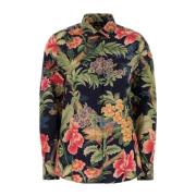 Stretch Poplin Printed Shirt Etro , Multicolor , Dames