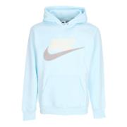 Blauwe hoodie met voorvak Nike , Blue , Heren