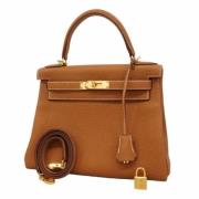 Pre-owned Leather handbags Hermès Vintage , Brown , Dames